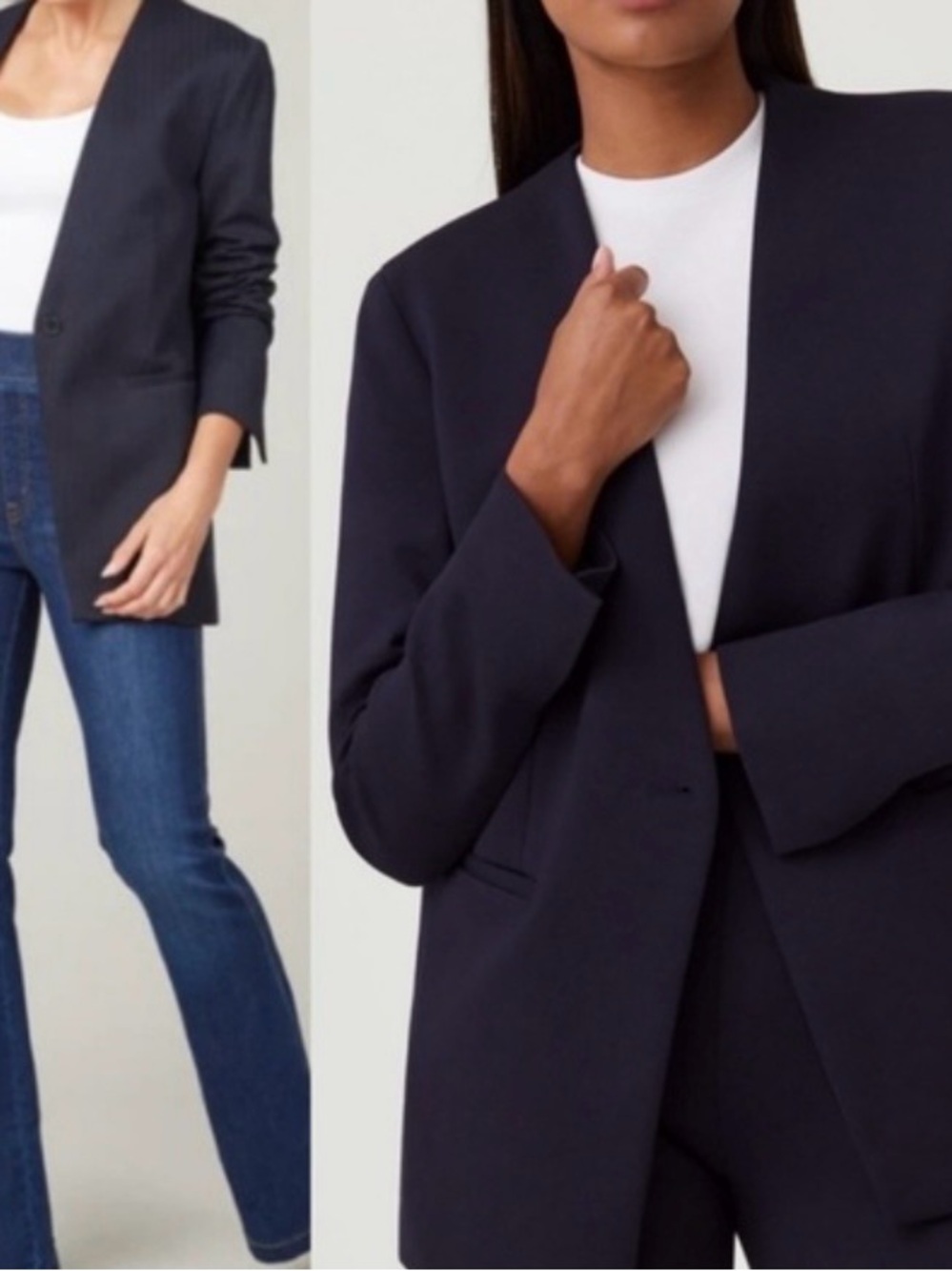 SPANX The Perfect
Oversized Blazer size XL Navy - Picture 2 of 4